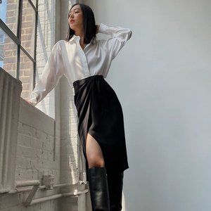 Aritzia Babaton Sarong Skirt